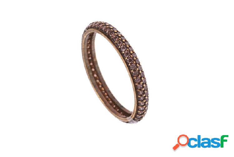 Selezione Zanolli Fede oro 750‰ rosa con due file di