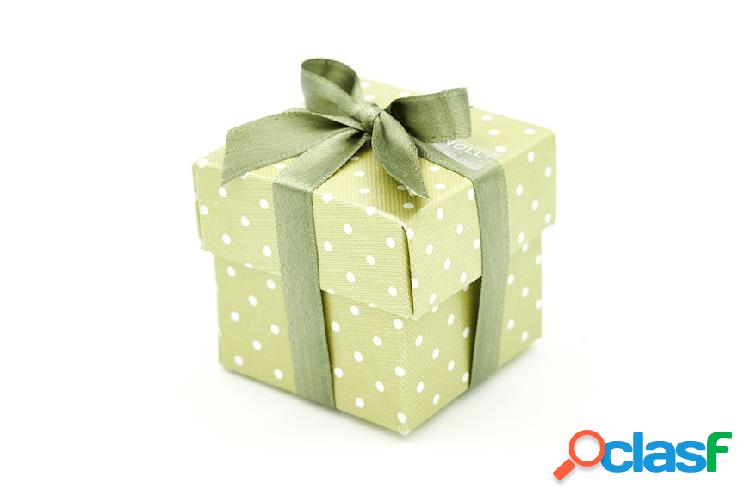 Selezione Zanolli Scatola per bomboniera Dots menta con