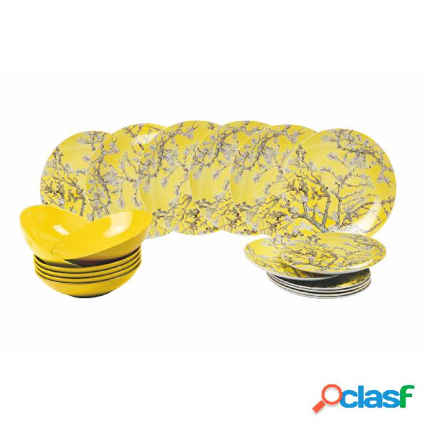 Servizio piatti da 18 pezzi Japanese Dream in New bone china
