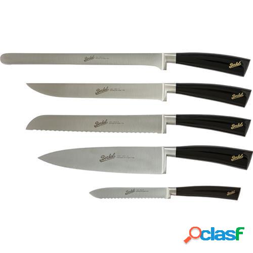 Set Chef 5 coltelli, linea Elegance nero lucido di Berkel