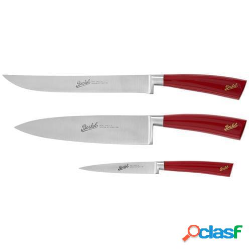 Set Chef linea Elegance rosso di Berkel, 3 pezzi