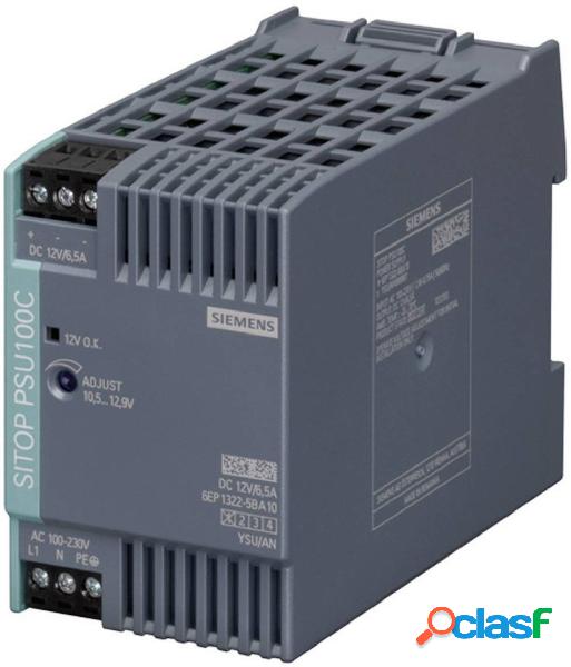 Siemens SITOP PSU100C 12 V/6,5 A Alimentatore per guida DIN