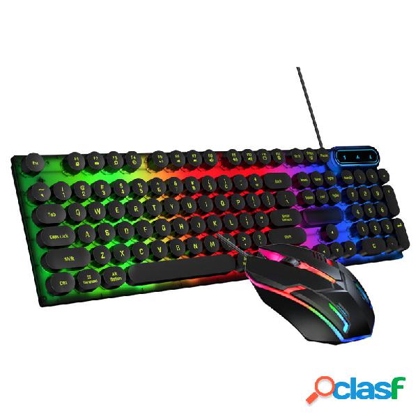 Skylion H600 Set tastiera e mouse da gioco cablati Meccanico