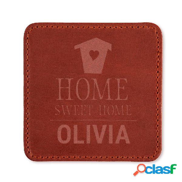 Sottobicchieri in pelle personalizzati