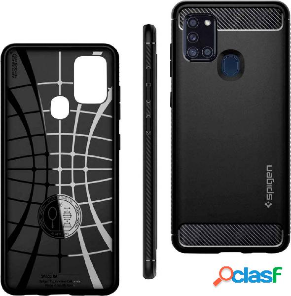 Spigen Rugged Armor Custodia Samsung Galaxy A21s Nero