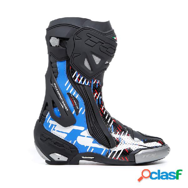 Stivali moto racing TCX RT-RACE PRO AIR Nero Blu Rosso