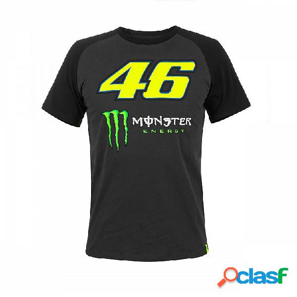 T-Shirt VR46 Monster DUAL Manica Reglan Grigio scuro