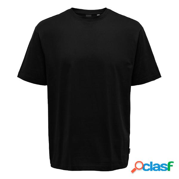 T-shirt Only & Sons Relaxed Fit (Colore: Black, Taglia: XL)