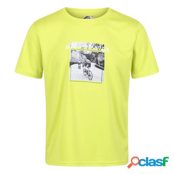 T-shirt Regatta Fingal Slogan (Colore: bright kiwi, Taglia: