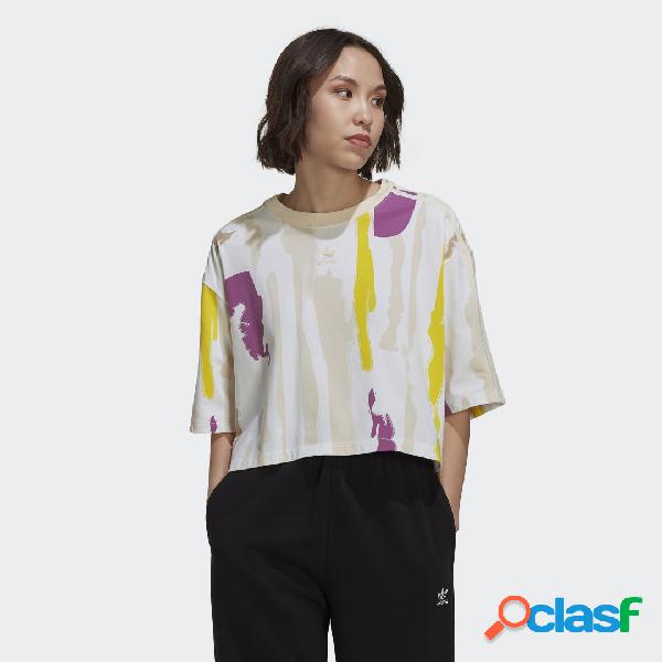 T-shirt Thebe Magugu Allover Print Crop