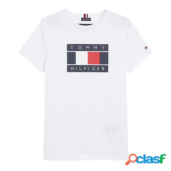 T-shirt Tommy Hilfiger Global Stripe Flag Junior (Colore: