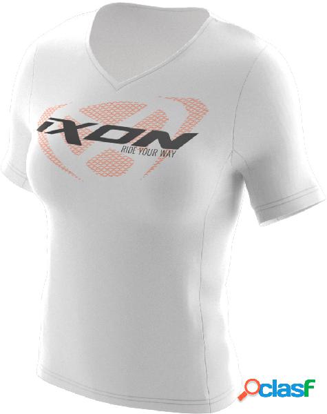 T-shirt donna Ixon UNIT LADY Bianco Nero Arancione
