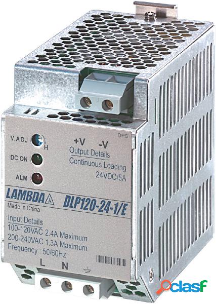 TDK-Lambda DLP120-24-1/E Alimentatore per guida DIN 24 V/DC