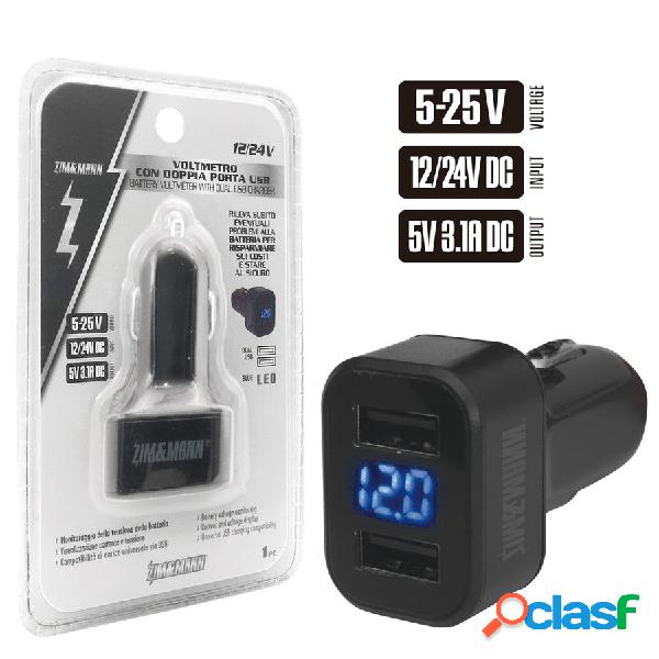Tester batteria Con doppia porta USB - ZIM&MANN
