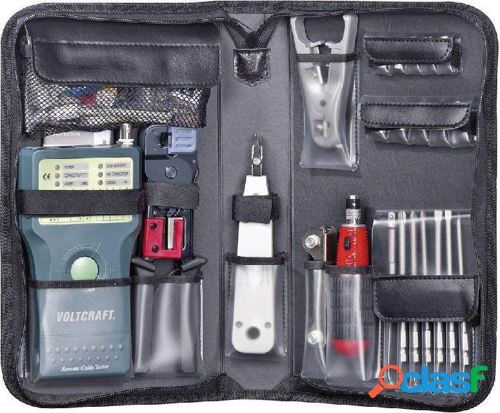 Tester cavi VOLTCRAFT CT-5 Adatto per RJ-45, BNC, RJ-11, IEE