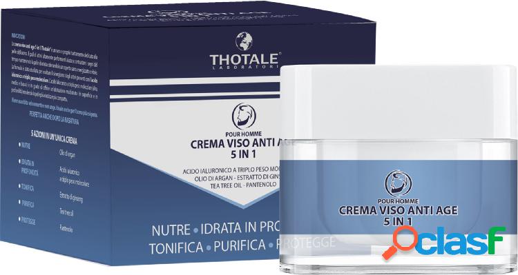 Thotale Crema viso da uomo Anti Age 5 in 1 all'Acido