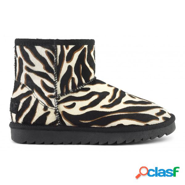Ugg in pelle stampa animalier