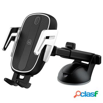 Usams CD101 Supporto per auto / Caricabatterie wireless Qi -