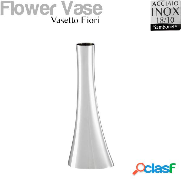 Vasetto Fiori in Acciaio inox 18/10 h 18 cm Bamboo Sambonet