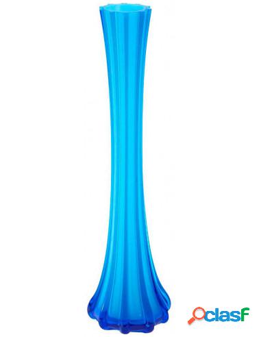 Vaso Vintage in vetro colorato piccolo/azzurro