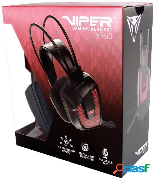 Viper PV3607UMLK Gaming Cuffie Over Ear via cavo 7,1