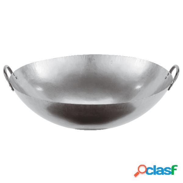 Wok in ferro diametro 71xh22 cm Due Maniglie Ferro, peso