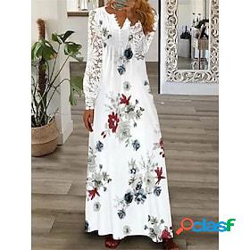 Womens A Line Dress Print Dress Long Dress Maxi Dress