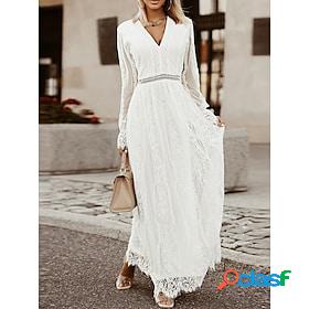 Womens Lace Dress Swing Dress A Line Dress Long Dress Maxi