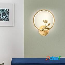 applique da parete a led dimmerabile cerchio design rame