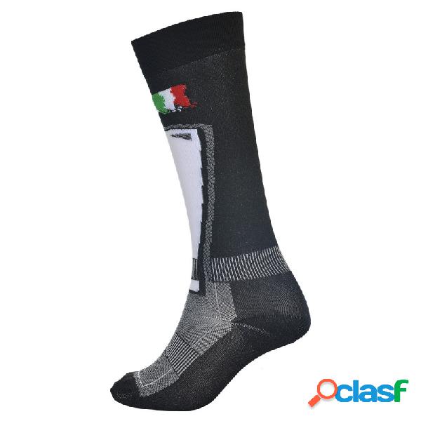 calza sci Bottero Ski extra fine (Colore: nero-azzurro,