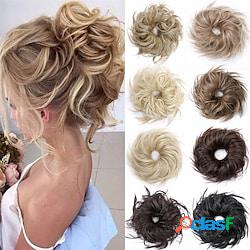 chignon parrucchino scrunchy updo posticci soffici elastici