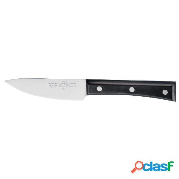 coltello cucina cm 12, colore nero, manico in resina
