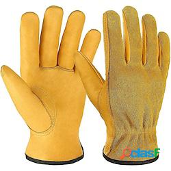 guanti da lavoro in pelle resistenti guanti da giardinaggio