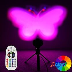 lampada di proiezione a forma di farfalla telecomando 16