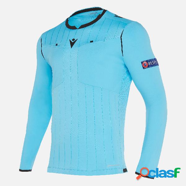 maglia arbitro neon blu UEFA