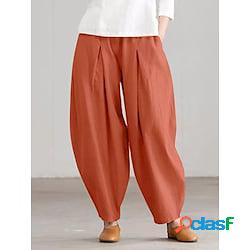 per donna pantaloni da yoga tasche laterali harem pants