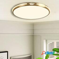 plafoniera a led dimmerabile in ottone 30/40/50 cm cerchio