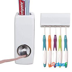set dispenser dentifricio e portaspazzolino spremiagrumi