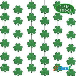 st. patricks day decorativo glitter carta fiore erba