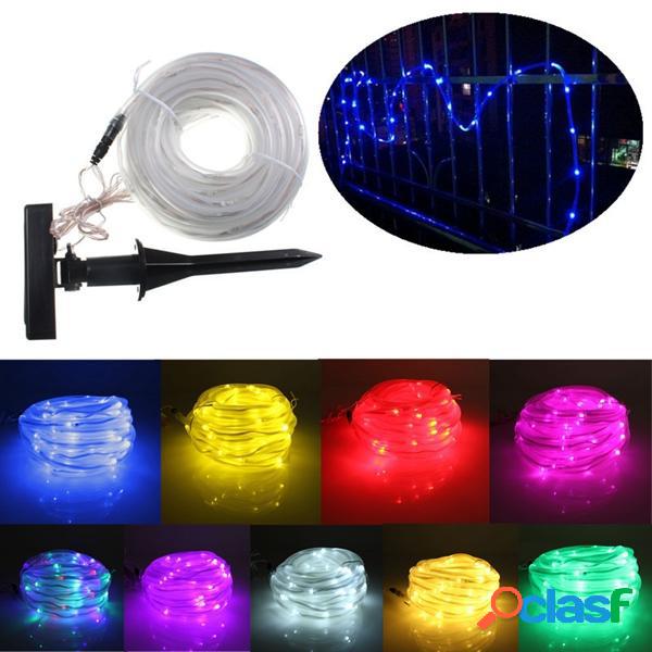 10m 100 LED s luci tubo corda solari striscia stringa