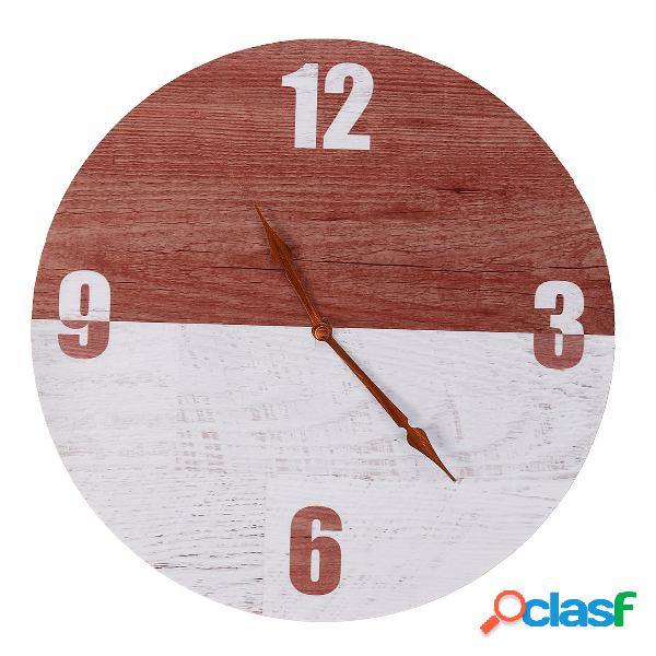 11 "Diametro 28CM di orologio di parete di legno di DIY