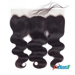 13x4 capelli umani frontali in pizzo trasparente