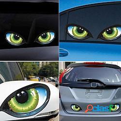 2 pz 3d stereo riflettente occhi di gatto adesivo auto auto