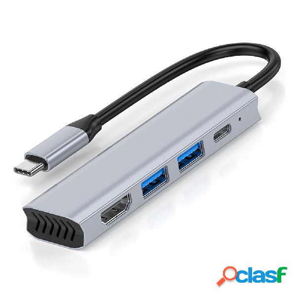 4 in 1 Tipo-C Docking Station Adattatore splitter hub USB-C