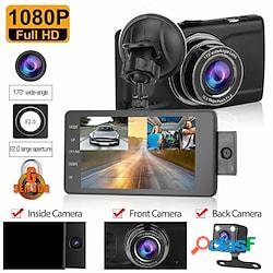 4 pollici full hd 1080p 3 lente auto dvr dash cam touch