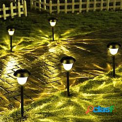4pcs luci solari per esterni luci da giardino a led per