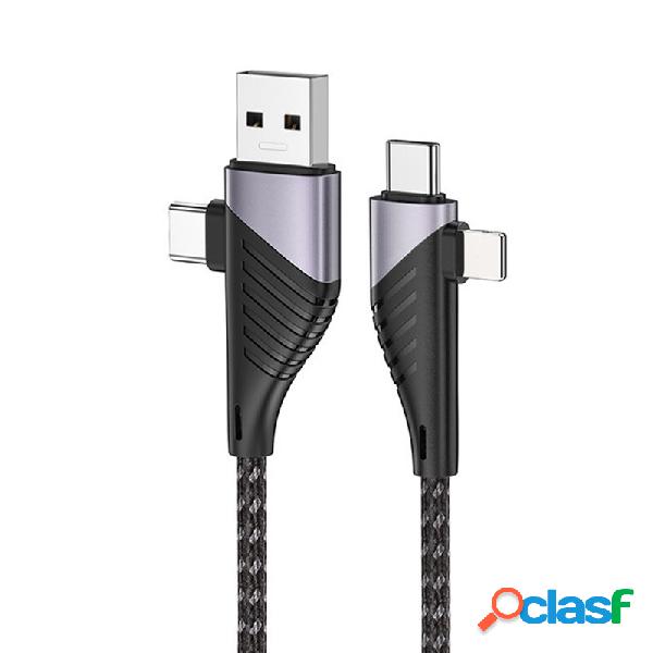 5A USB-A/Type-C per Lightning/Type-C cavo di ricarica rapida