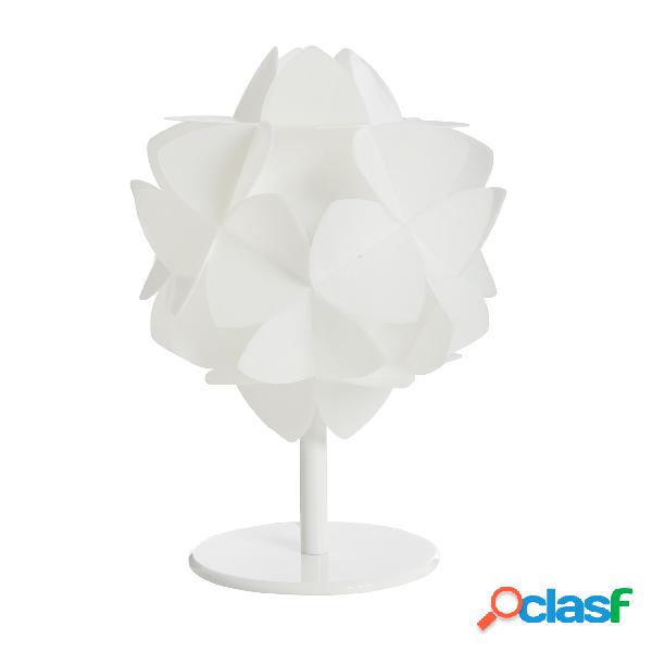 Abat-Jour in sandylex pearl Cotton Light Ø23xh31 cm BIANCO