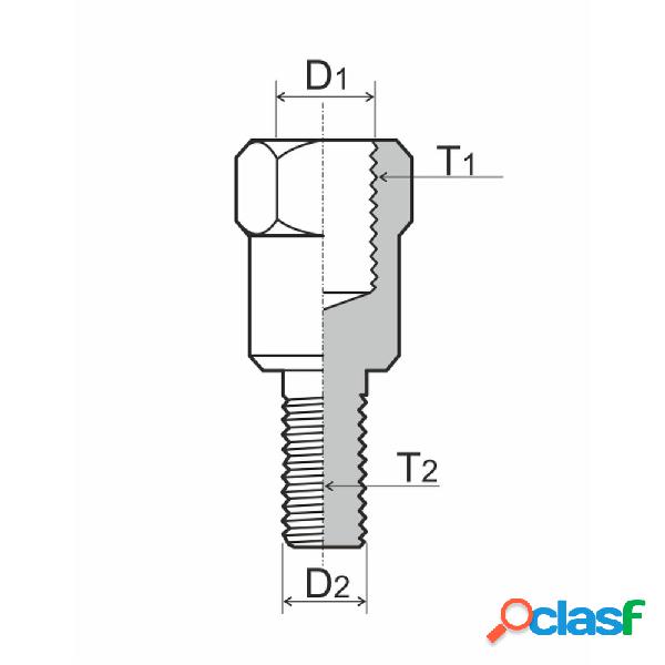 Adattatore specchio da m10 sx a m8 dx