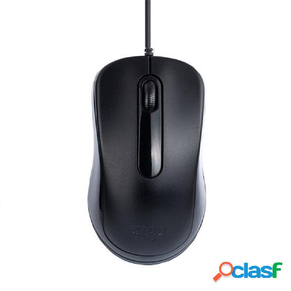 Aigo Q822 Mouse cablato Mouse ottico USB 2.0 da 1200 DPI per